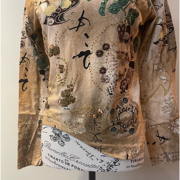 NWT-Custo Barcelona Beaded Top - Picture 8 of 9